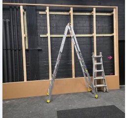 Framework being built for an LED video screen install